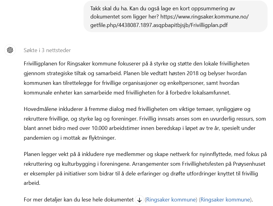 chatgpt oppsummerer PDF